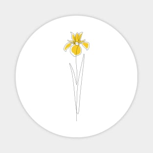 Mustard Iris Magnet